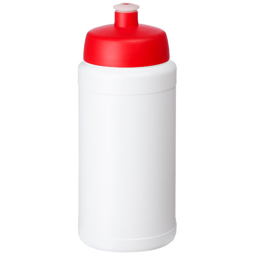 Bouteille 500ml publicitaire avec bouchon sport Baseline® Blanc / Rouge